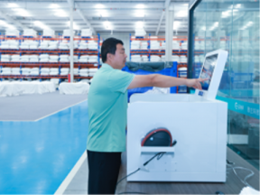 린넨 개별 RFID 검수 현장